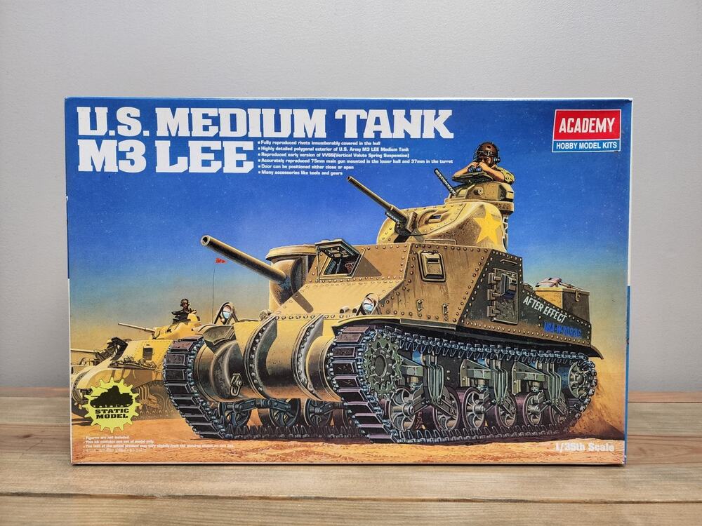 1/35 ACADEMY M3 LEE US MEDIUM TANK W/ INTERIOR #13206